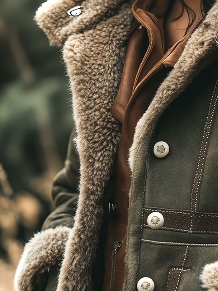 Ambra | Cappotto Caldo in Effetto Suede