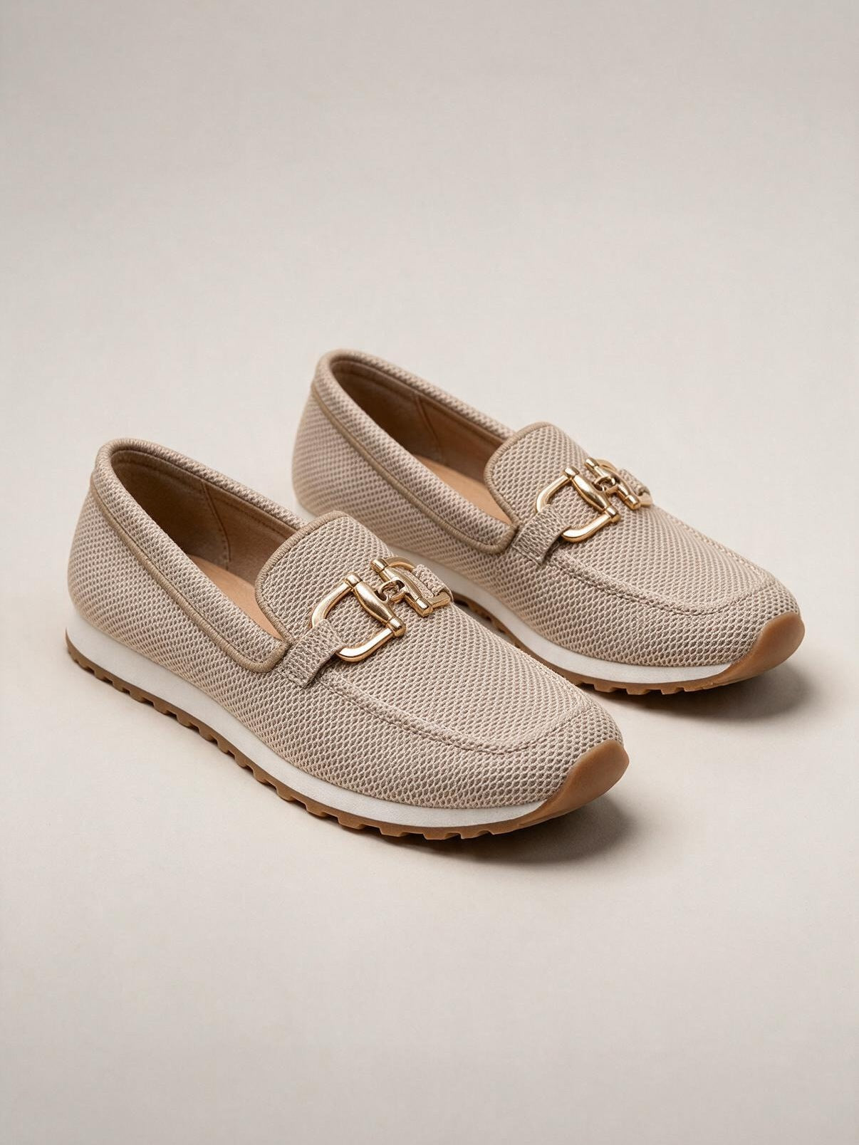 velmara-acc · tulle-mocassini-finitura oro · Beige · 4 · 34