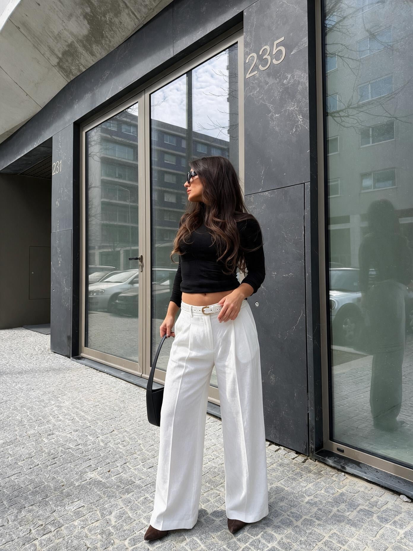 velmara-gen · pantaloni-palazzo-lino · Bianco · frontale · 4