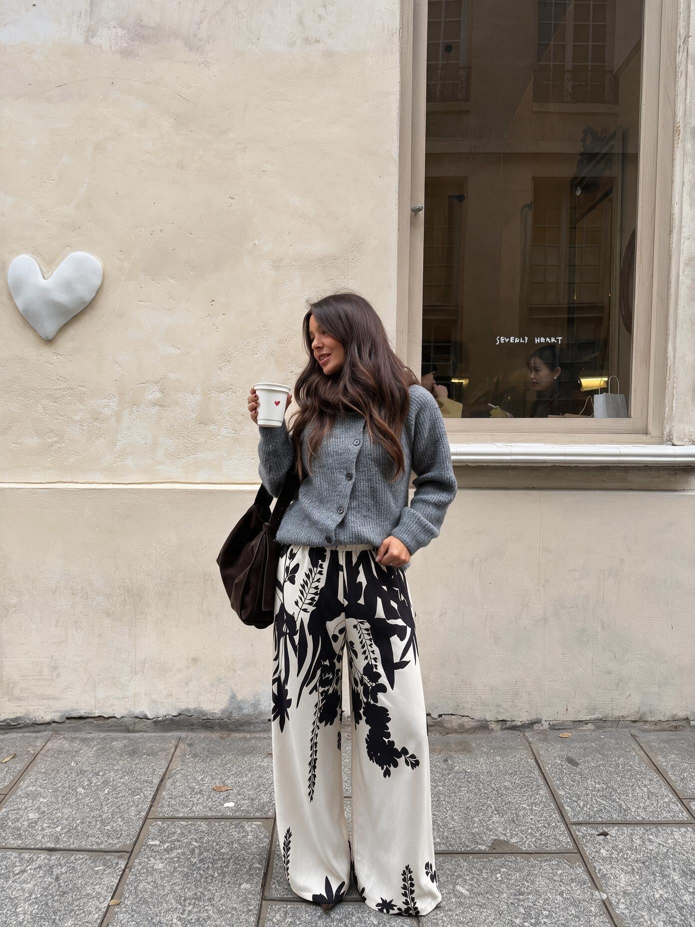 velmara-gen · pantaloni-palazzo-stampa-botanica · Bianco · frontale · 4