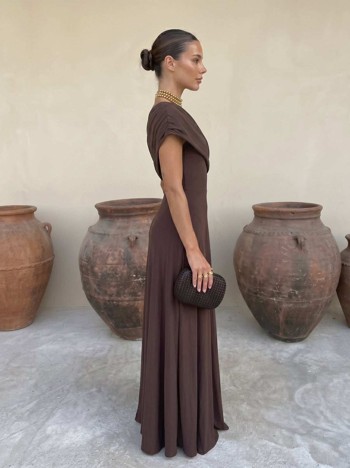 Abito femminile Terracotta | Aurella Milano