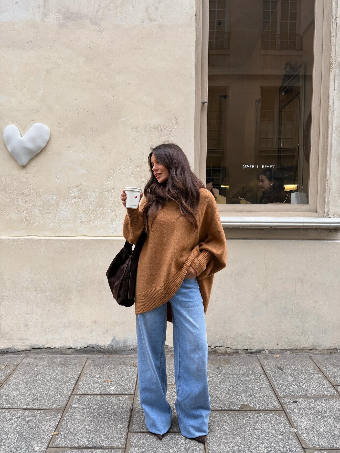 velmara-gen · maglione-a-maglia-morbida-taglio-semplice · Caffè · frontale · 1