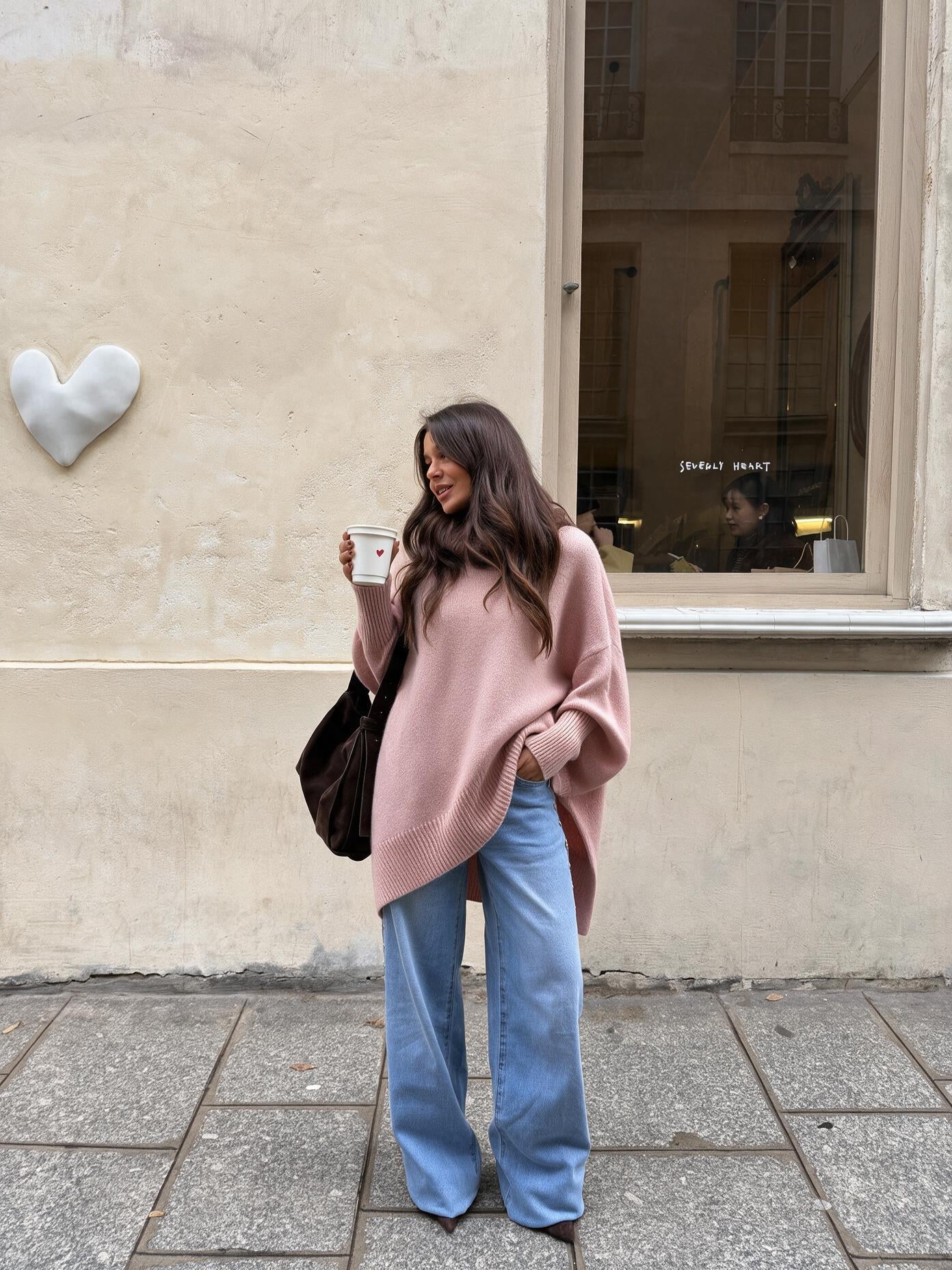 velmara-gen · maglione-a-maglia-morbida-taglio-semplice · Rosa · frontale · 1
