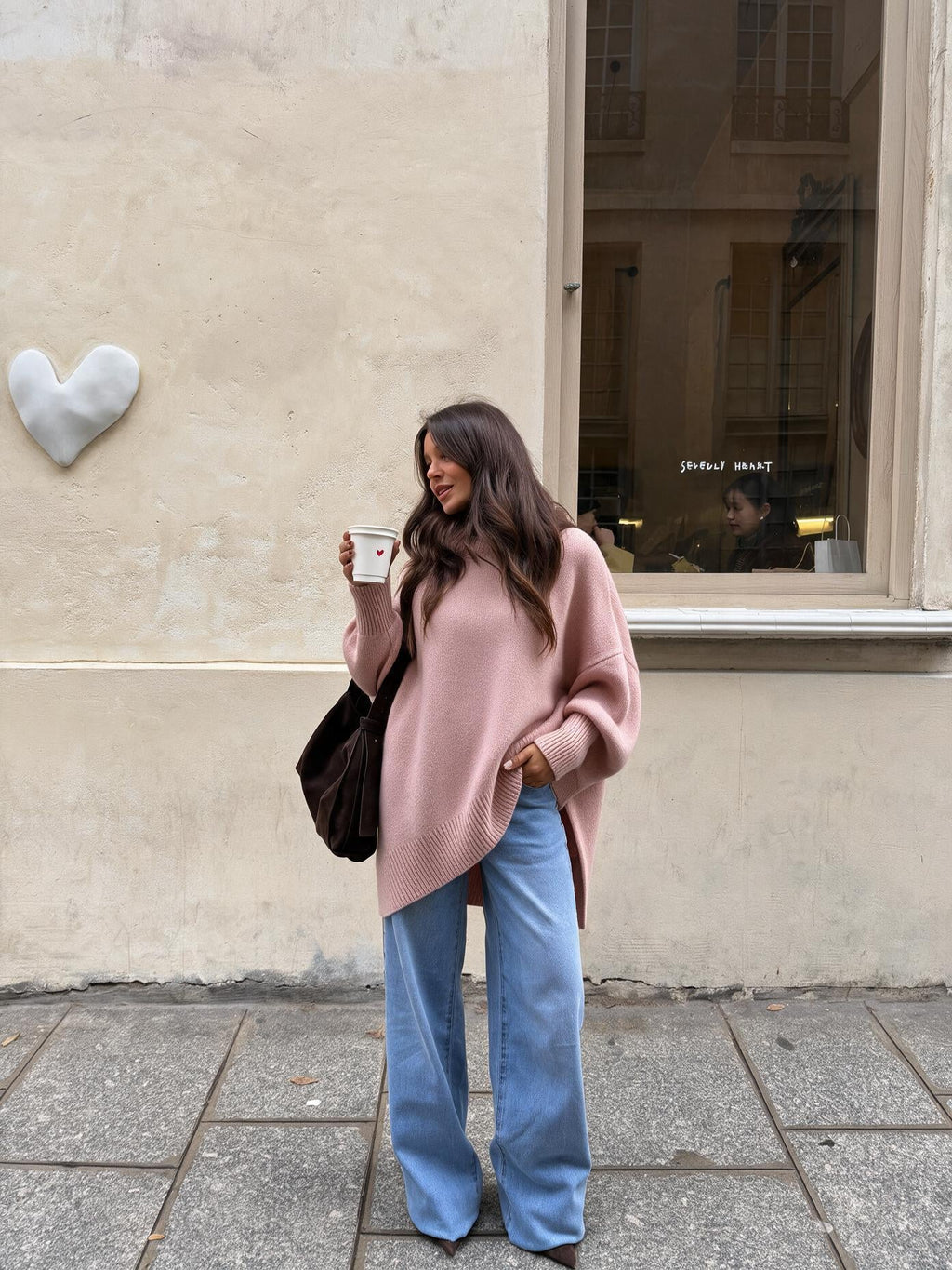 velmara-gen · maglione a maglia morbida dal taglio semplice · Rosa · frontale · 4