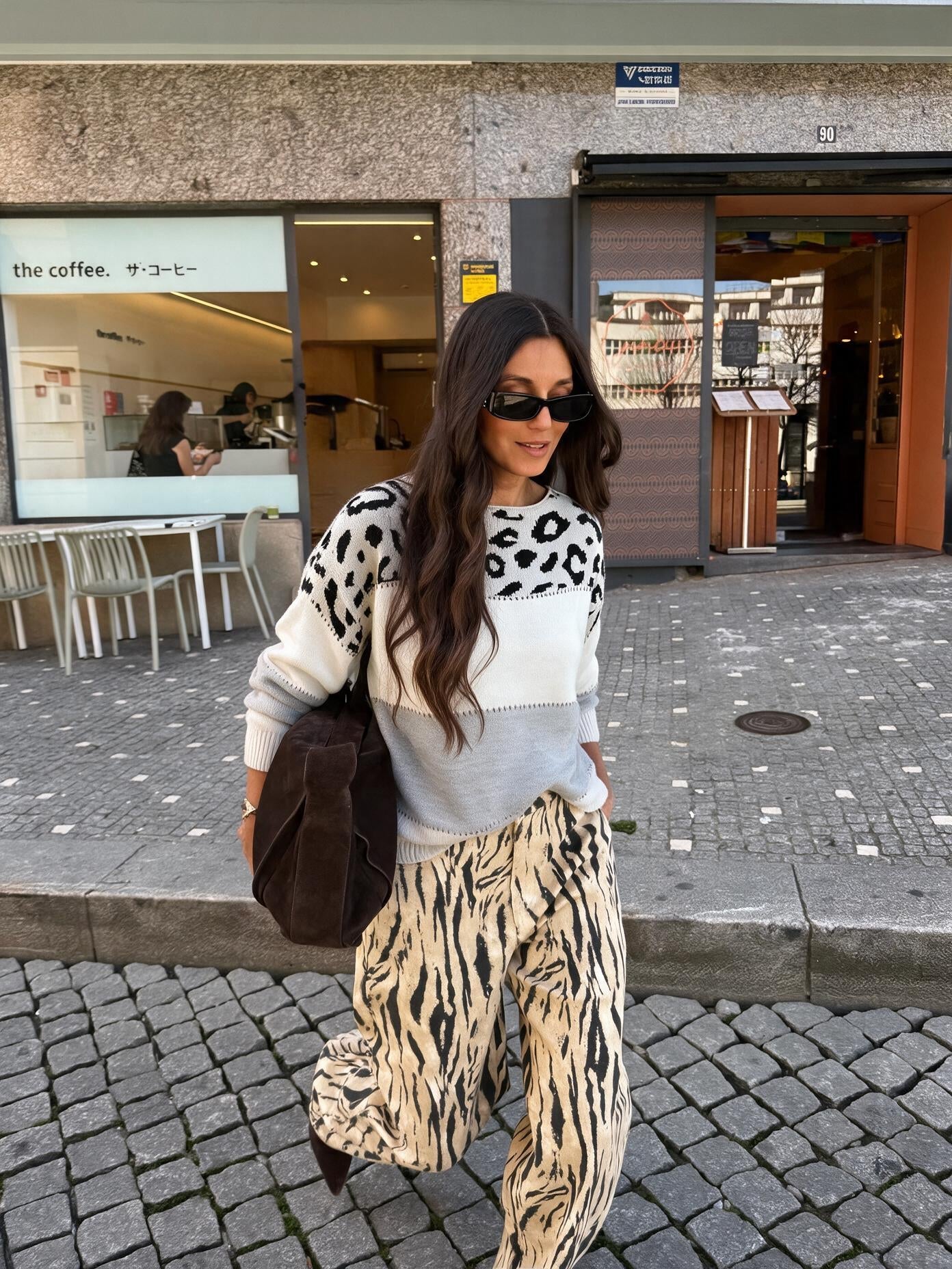 velmara-gen · maglione-con-motivo-jacquard-discreto · Grigio · frontale · 4