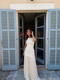 velmara-gen · abito lungo-asimmetrico-drappeggi · Beige · frontale · 1