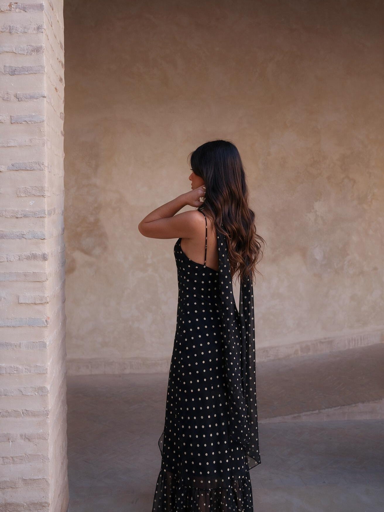velmara-gen · abito-midi-a-pois-spalle-sottili · unico · retro · 3 · 34