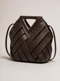 velmara-acc · borsa-treccia-linea-geometrica · Cioccolato · 1 · 34
