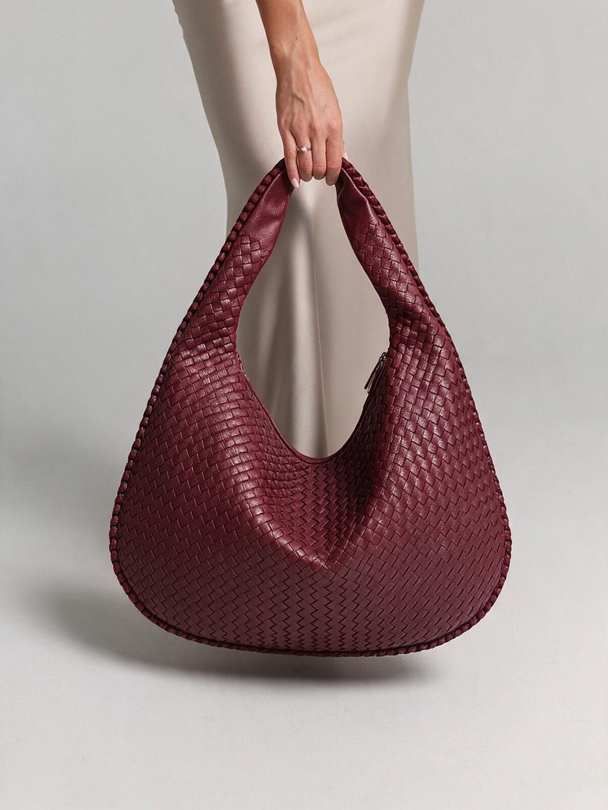 velmara-acc · borsa-treccia oversize · Bordeaux · 3 · 34